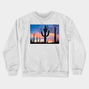 Saguaro Sunset Joshua Tree National Park Crewneck Sweatshirt